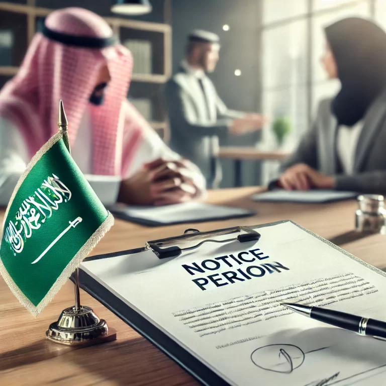 فترة الاشعار قانون العمل السعودي